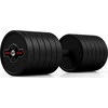 Marbo Sport Gumuotas hantelis Marbo - 47,5kg, juodas