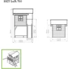 EXIT Loft 750 medinis žaidimų namelis, natūralaus medžio