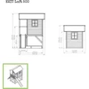 Medinis žaidimų namelis EXIT Loft 500 - natūralaus medžio