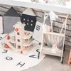 Medinis valymo rinkinys smėlio spalvos vežimėlis ECOTOYS