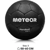 Meteor Rankinio kamuolys Magnum, 3 dydis, juodas/pilkas