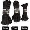 Mil-Tec Juodas 5MM (15M) COMMANDO ROPE