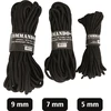 Mil-Tec Juodas 5MM (15M) COMMANDO ROPE