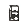 Mil-Tec Juodas SURVIVAL TOOL CARD WITH POUCH