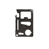 Mil-Tec Juodas SURVIVAL TOOL CARD WITH POUCH