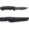 Peilis Morakniv Bushcraft SRT, pusiau dantytas, juodas