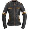 Moteriška odinė motociklininko striukė W-TEC Traction Lady