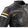 Moteriška odinė motociklininko striukė W-TEC Stripe Lady