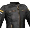 Moteriška odinė motociklininko striukė W-TEC Stripe Lady