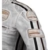 Moteriškas odinis moto švarkas W-TEC Sheawen Lady Baltas New