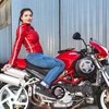 Moteriški moto džinsai W-TEC Lustipa