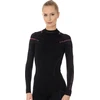 Mot. termo marškinėliai Brubeck Thermo Women's Sweatshirt - Juoda - M