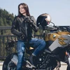 Moteriškos odinės motociklininko pirštinės W-Tec Perchta