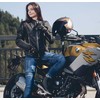 Moteriškos odinės motociklininko pirštinės W-Tec Perchta