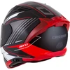 Motociklininko šalmas Cassida Aero Drome Juodas Pearl/Raudona/Baltas/Gray