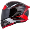 Motociklininko šalmas Cassida Aero Drome Juodas Pearl/Raudona/Baltas/Gray