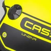 Motociklininko šalmas Cassida Handy Plus Linear perlamutrinė fluorescencinė geltona / matinė juoda