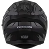 Motociklininko šalmas Cassida Orbit StriX, matinė juoda/pilka