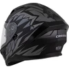 Motociklininko šalmas Cassida Orbit StriX, matinė juoda/pilka
