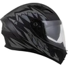 Motociklininko šalmas Cassida Orbit StriX, matinė juoda/pilka