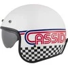 Motociklininko šalmas Cassida Oxygen Rondo 2.0 Pearl Baltas/Raudona/Mėlyna/Juodas