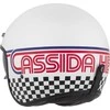 Motociklininko šalmas Cassida Oxygen Rondo 2.0 Pearl Baltas/Raudona/Mėlyna/Juodas