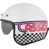 Motociklo šalmas Cassida Oxygen Rondo 2.0 perlamutrinis baltas/raudonas/mėlynas/juodas