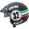 Motociklininko šalmas W-TEC Café Racer - Juodas S(55-56)