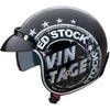Motociklininko šalmas W-TEC Café Racer - Juodas S(55-56)
