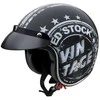Motociklininko šalmas W-TEC Café Racer - Juodas S(55-56)