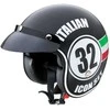 Motociklininko šalmas W-TEC Café Racer - Juodas S(55-56)