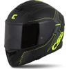 Motociklo šalmas Cassida Integral GT 2.1 Flash matinė juoda / fluorescencinė geltona / tamsiai pilka