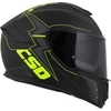 Motociklo šalmas Cassida Integral GT 2.1 Flash matinė juoda / fluorescencinė geltona / tamsiai pilka