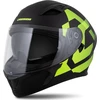 Motociklo šalmas Cassida Orbit Grind matinis juodas / fluorescencinis geltonas