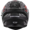 Motociklo šalmas Cassida Orbit StriX raudonas/pilkas/baltas/juodas
