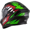 Motociklo šalmas Cassida Orbit StriX raudonas/žalias/pilkas/baltas/juodas
