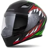 Motociklo šalmas Cassida Orbit StriX raudonas/žalias/pilkas/baltas/juodas