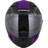 Motociklininko šalmas Cassida Orbit Multivers matinė juoda/violetinė/pilka/balta