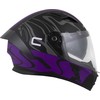 Motociklininko šalmas Cassida Orbit Multivers matinė juoda/violetinė/pilka/balta
