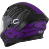 Motociklininko šalmas Cassida Orbit Multivers matinė juoda/violetinė/pilka/balta