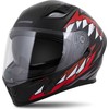 Motociklo šalmas Cassida Orbit StriX raudonas/pilkas/baltas/juodas
