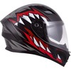 Motociklo šalmas Cassida Orbit StriX raudonas/pilkas/baltas/juodas