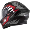 Motociklo šalmas Cassida Orbit StriX raudonas/pilkas/baltas/juodas