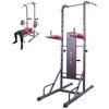 Multifunkcinis treniruoklis su suoleliu, skersiniu ir lygiagretėmis inSPORTline Power Tower X150