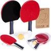 Ecotoys Multistore Stalo teniso rinkinys 2 stalo teniso raketės + 3 kamuoliukai