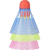 Nailoniniai badmintono plunksniukai Nils NBL6013, įvairiaspalviai, 3 vnt.