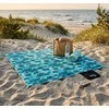 NC2224 TURQUOISE PICNIC BLANKET 200 x 200 PE ALU NILS CAMP