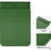 NC4060 Žalias DOUBLE SELF-INFLATING MAT WITH PILLOW NILS CAMP