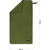 Rankšluostis NCR15 MILITARY KHAKI MICROFIBER TOWEL 120x60 cm Nils Camp