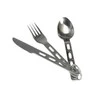 Nerūdijančio plieno stalo įrankių rinkinys MIL-TEC, lengvasvoris